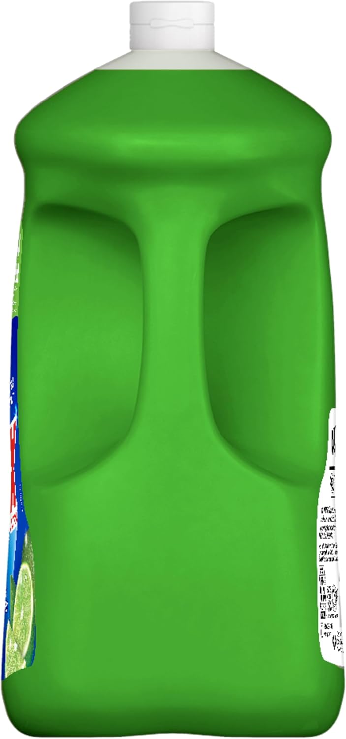 Ultra Liquid Dish Soap Vinegar and Lime Scent, Sparkling Clean Dishes, 90 Fl Oz Bottle