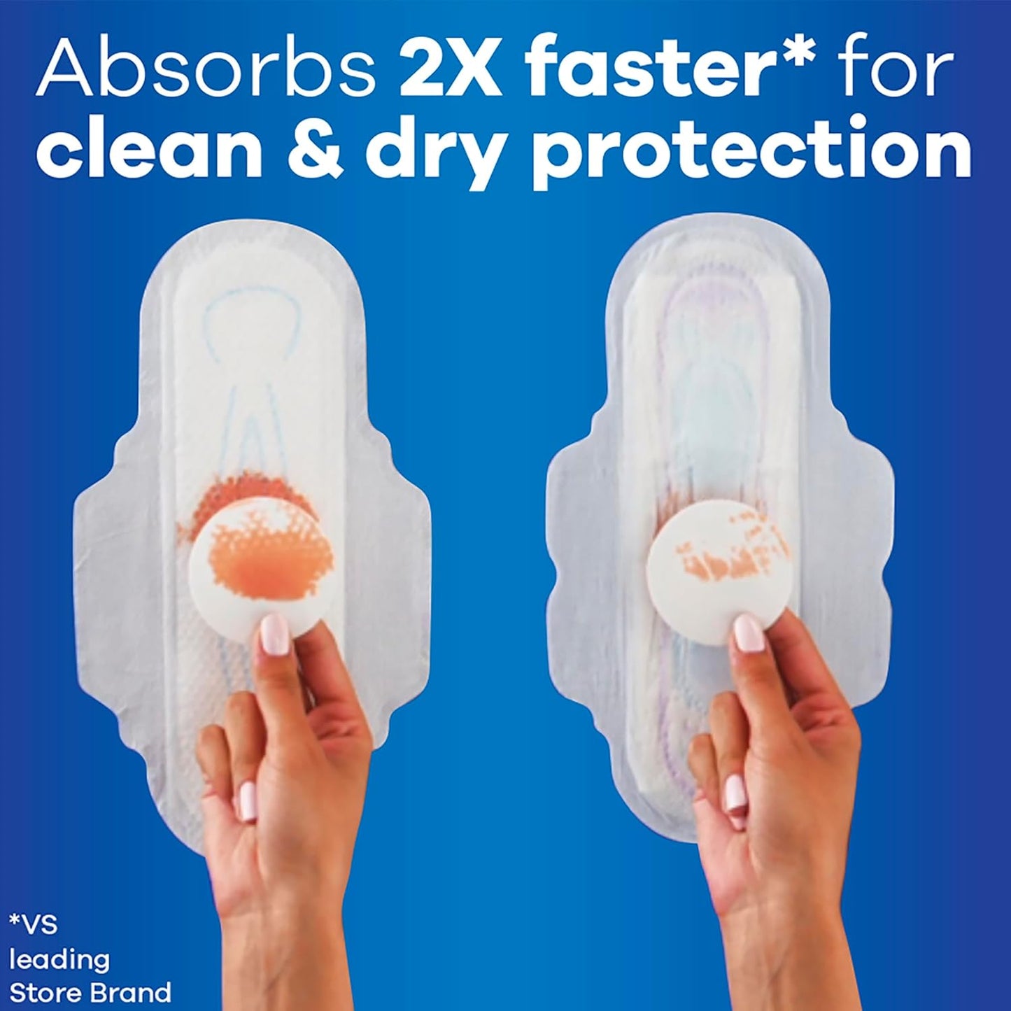 Ultra Thin Pads for Women, Size 1 Regular Absorbency without Wings Unscented, 44 Count X 3 Packs (132 Count Total)
