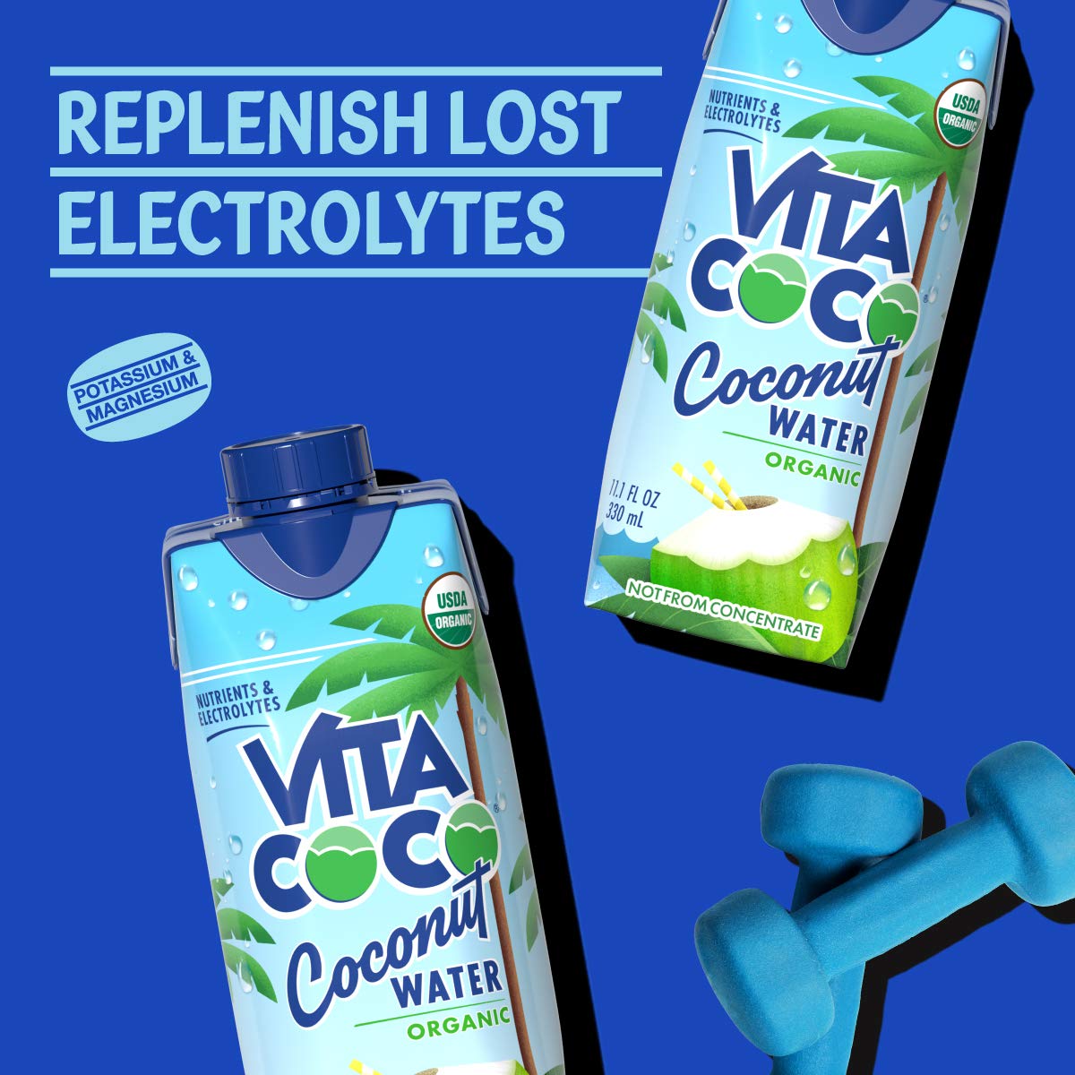 Coconut Water, Pure Organic | Refreshing Coconut Taste | Natural Electrolytes | Vital Nutrients | 11.1 Oz (Pack of 12)
