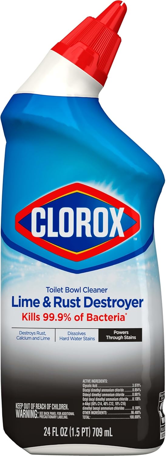 Toilet Bowl Cleaner Lime & Rust Destroyer 24 Ounces (Package May Vary) (Pack of 2)