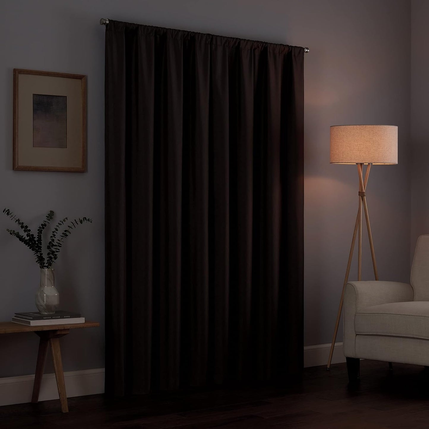 Kendall Modern Blackout Thermal Rod Pocket Window Curtain for Bedroom or Living Room (1 Panel), 42 X 63, Pool