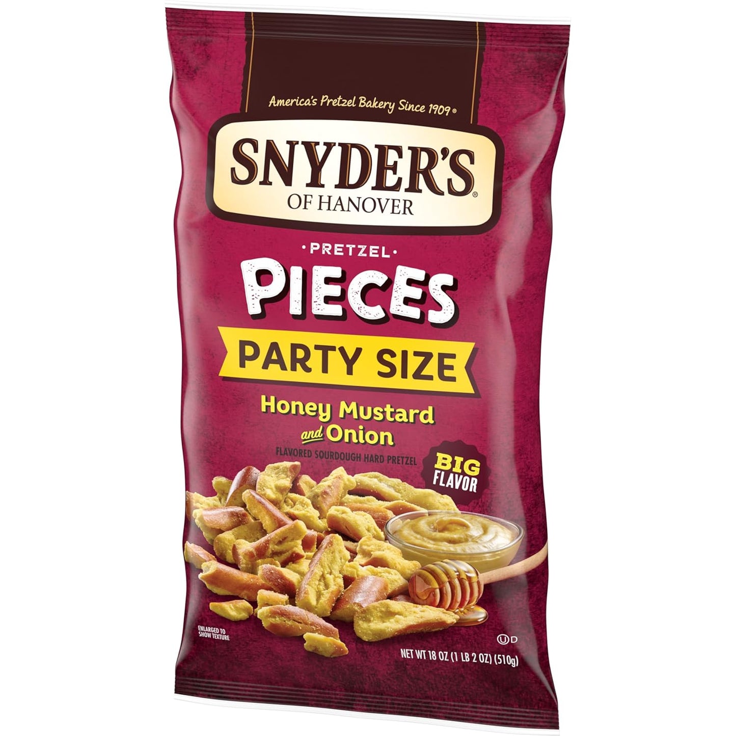 Honey Mustard & Onion Flavored Pretzel Pieces, 18 Oz