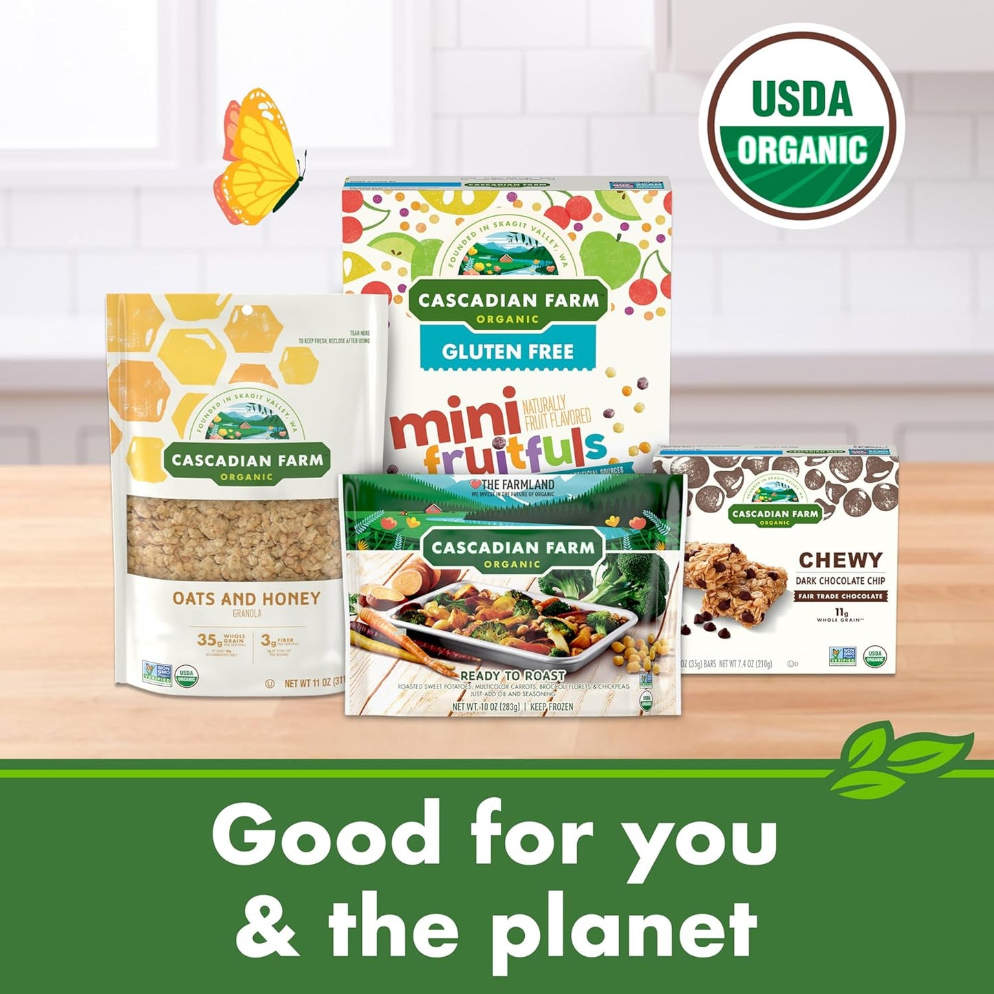 Organic Brownie Crunch Cereal, Gluten Free, Whole Grain and Made with Real Cocoa, 12.4 Oz