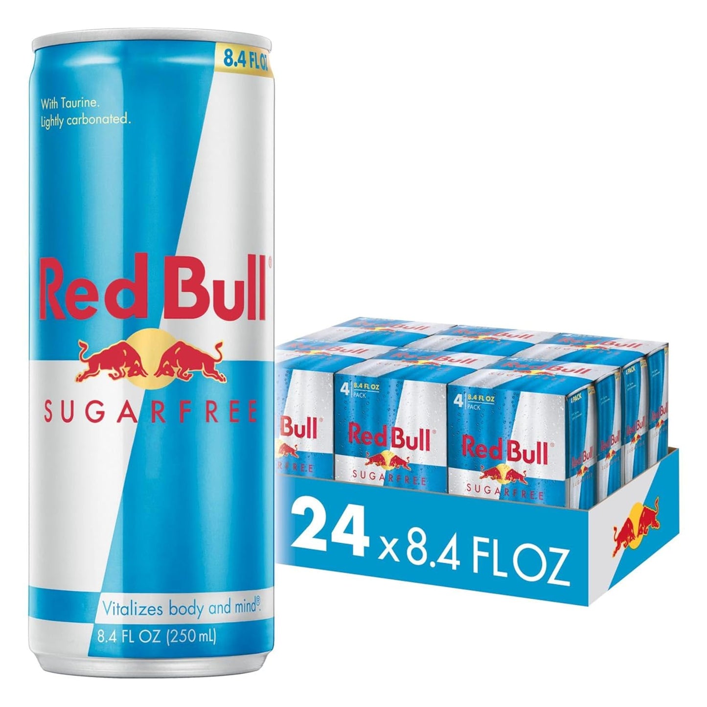 Sugar Free Energy Drink, 8.4 Fl Oz, 24 Cans (6 Packs of 4)