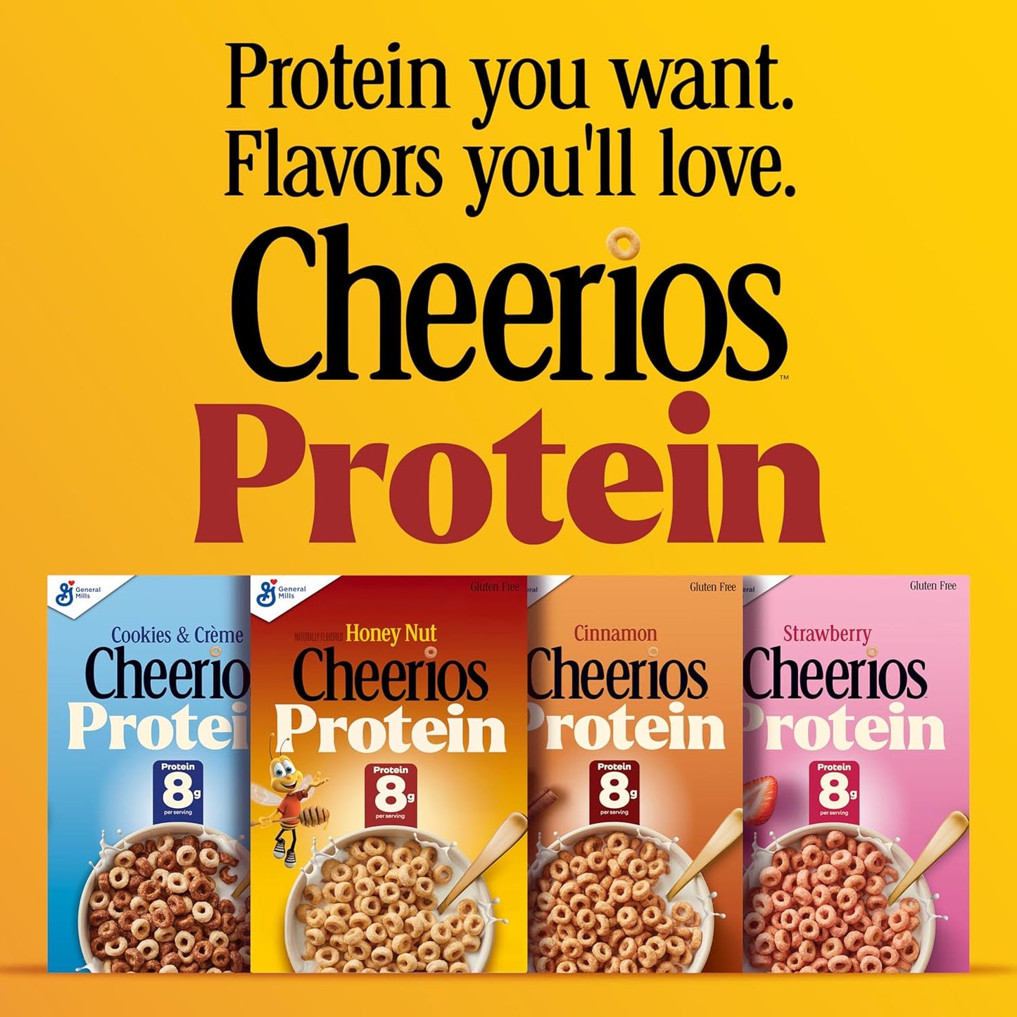 Protein Cereal, Strawberry, 8G Protein, Large Size, 11.2 Oz