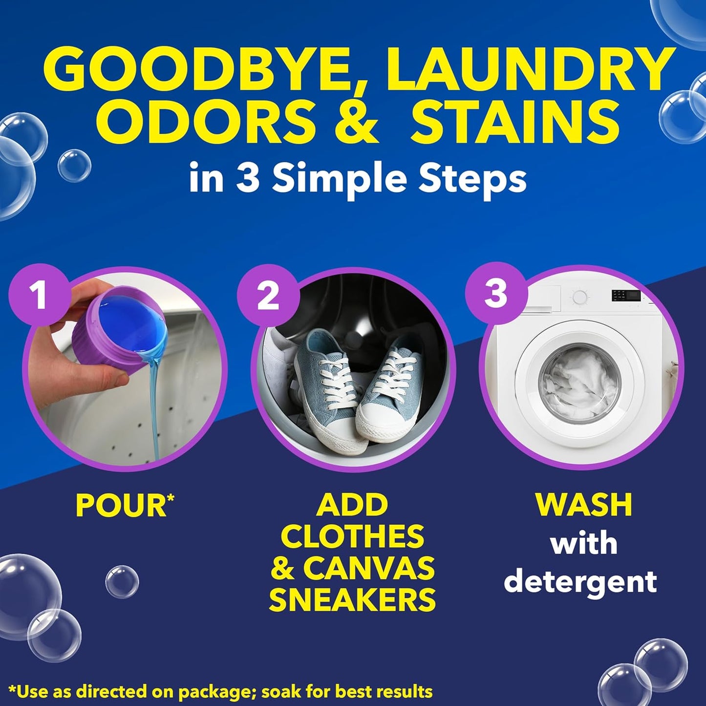 Odor Blasters Odor and Stain Remover Laundry Booster Liquid, 50 Fl Oz