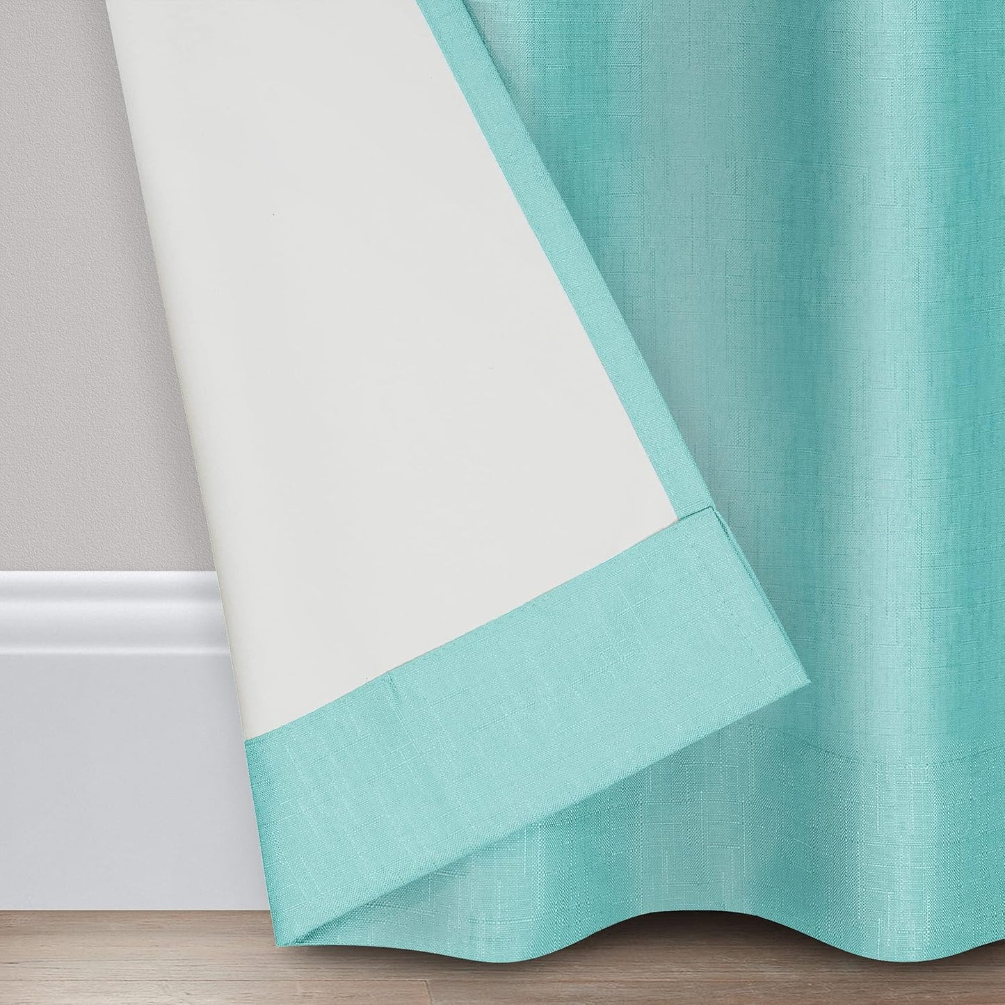 Kendall Modern Blackout Thermal Rod Pocket Window Curtain for Bedroom or Living Room (1 Panel), 42 X 63, Pool