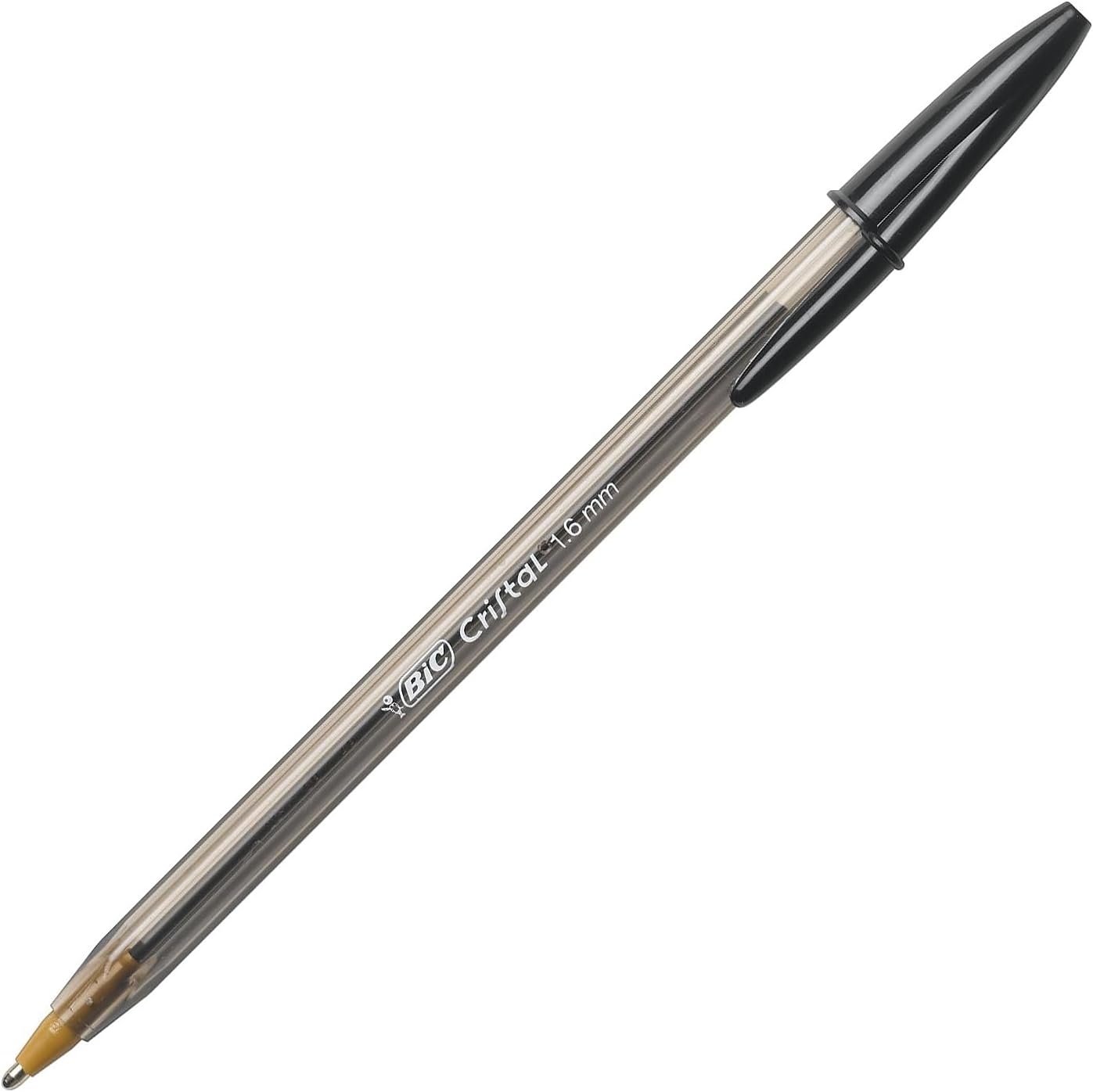 Cristal Xtra Bold Ballpoint Pens, Bold Point (1.6Mm) for Vivid and Dramatic Lines, Black Ink, 24-Count Pack, Perfect Ink Pens