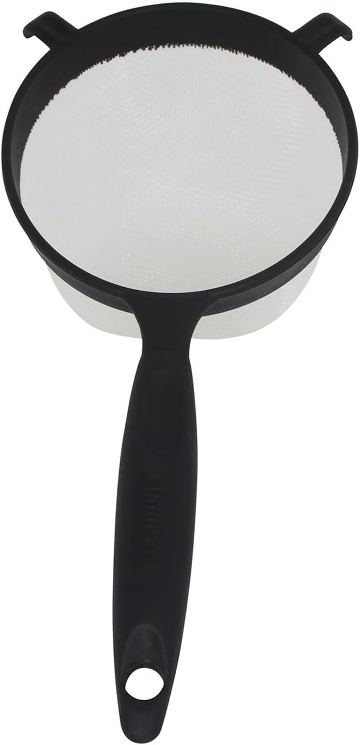 IMU-71133W Plastic Strainer, Black, 6-Inch,1 Count (Pack of 1)