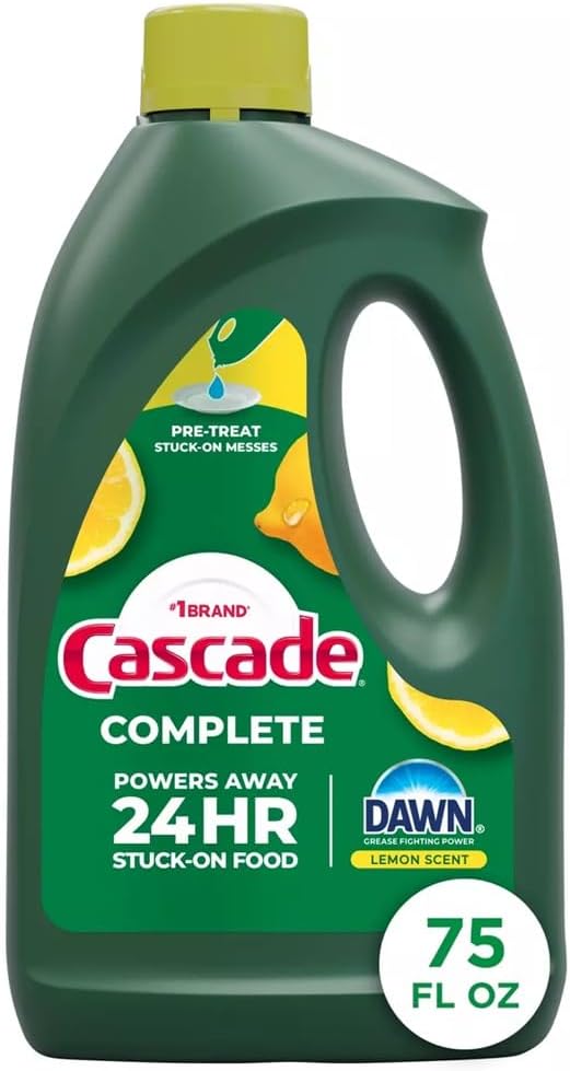 Complete Dishwasher Detergent Liquid Gel, Dish Detergent, Dishwasher Soap, Citrus, 75Oz