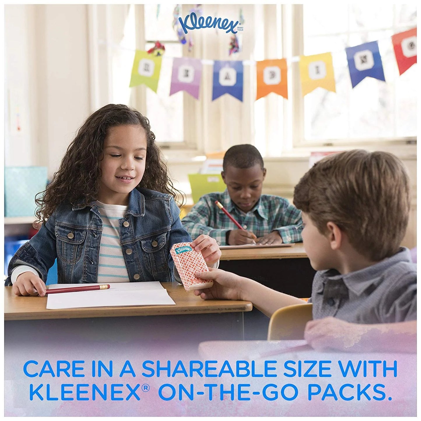 Trusted Care Facial Tissues, 8 On-The-Go Travel Packs (80 Tissues Total) (Packaging May Vary)