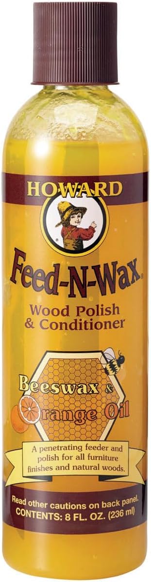 Products Feed-N-Wax Wood Polish & Conditioner, 8 Oz, Orange