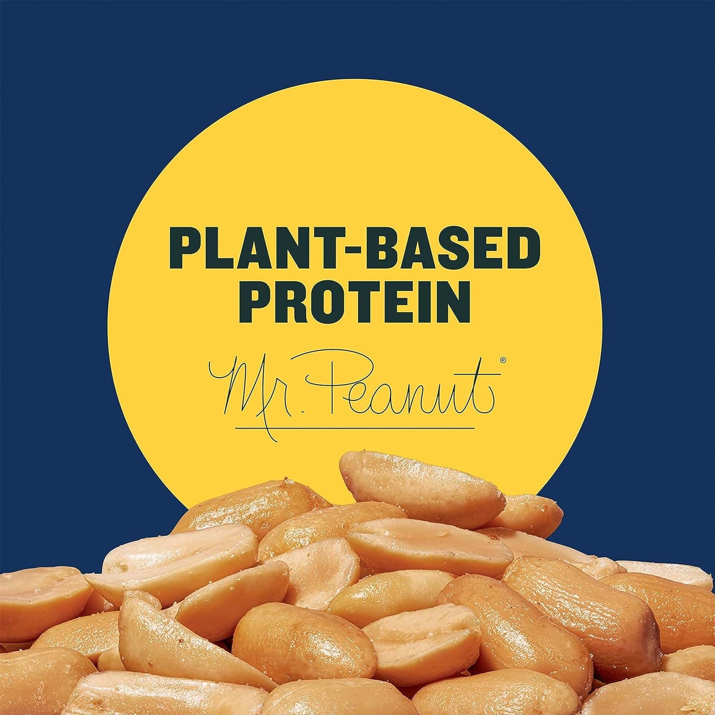 Salted Peanuts Cocktail, Party Snack, Plant-Based Protein, after School Snack, Roasted in Peanut Oil, Salted Nuts, Snacks for Adults, Bulk Nuts, Kosher, 2.19Lb Jar