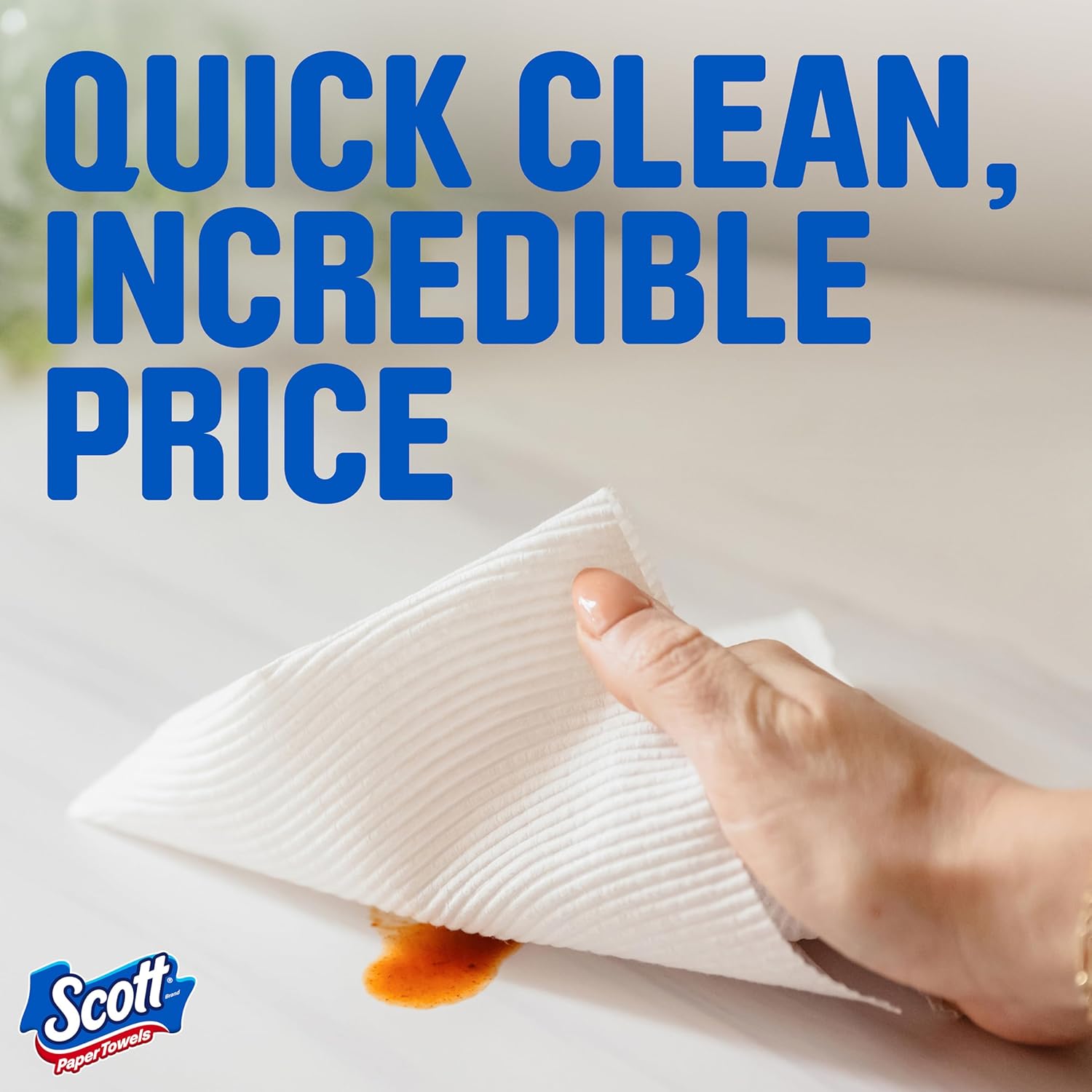 Scott Paper Towels, Choose-A-Sheet, 6 Double Rolls = 12 Regular Rolls (108 Sheets per Roll)