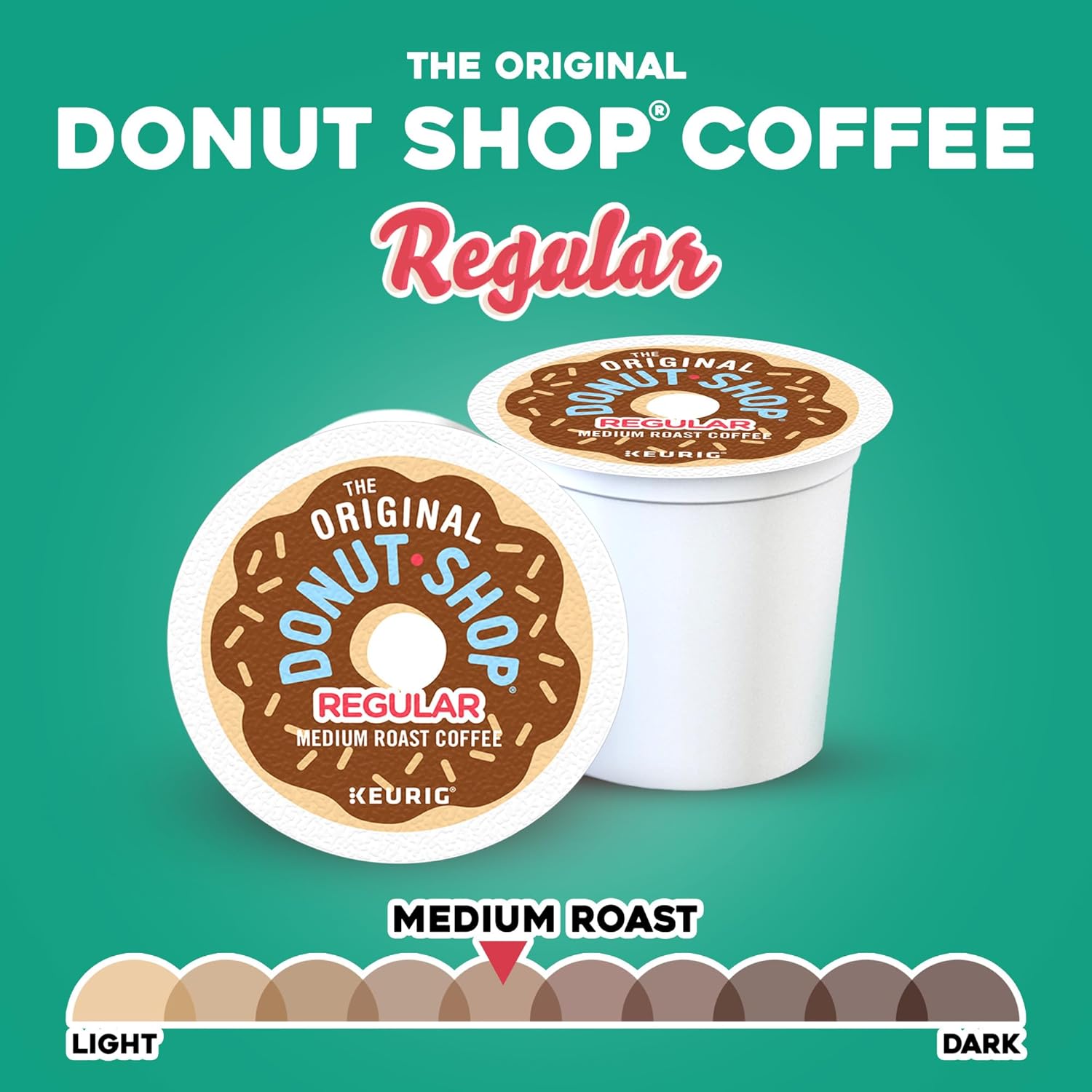 Regular, Single-Serve Keurig K-Cup Pods, Medium Roast Coffee Pods, 32 Count