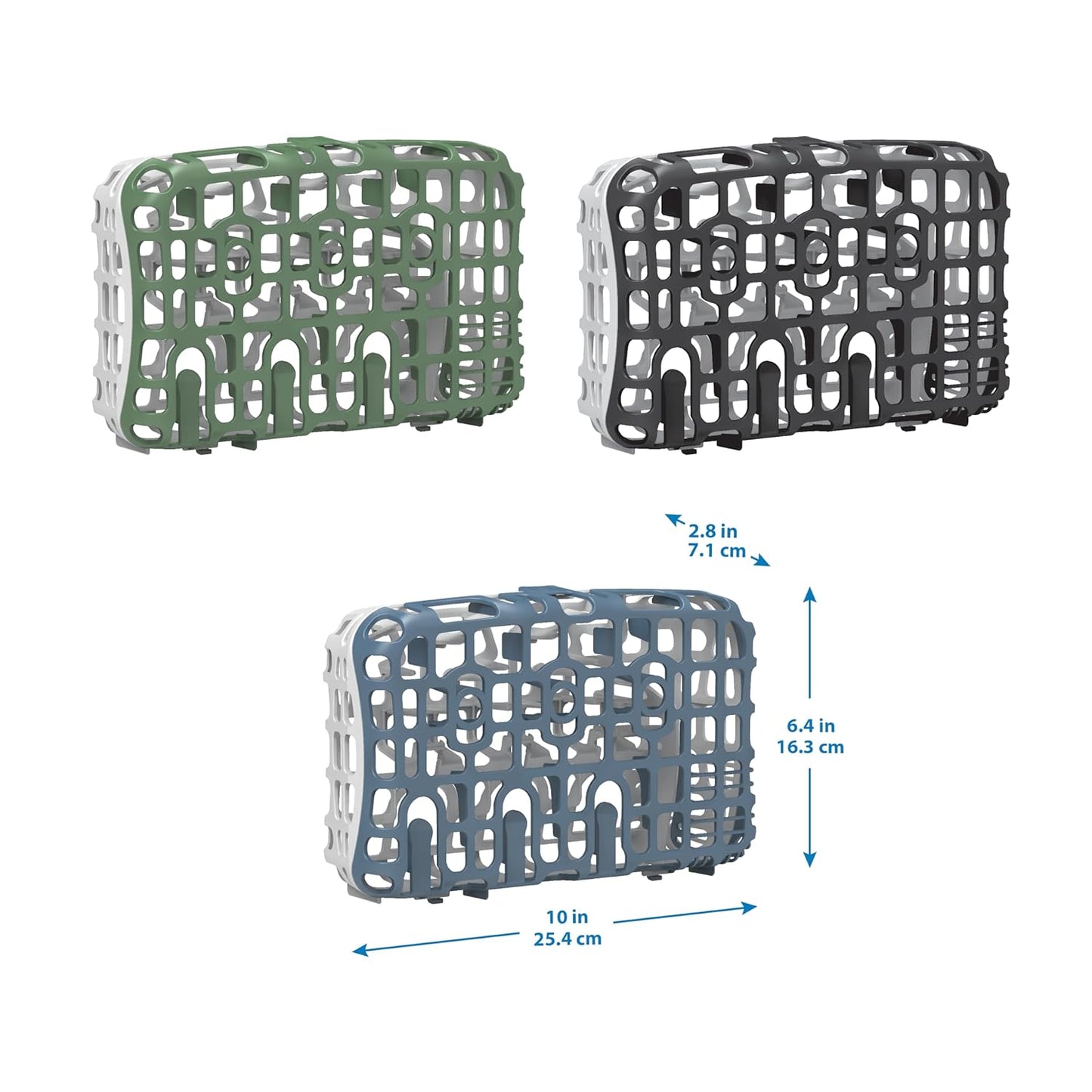 Dishwasher Basket for Small Baby Bottle Parts, Pacifiers, and Accessories, Clean, Store and Organize Newborn Essentials, BPA Free