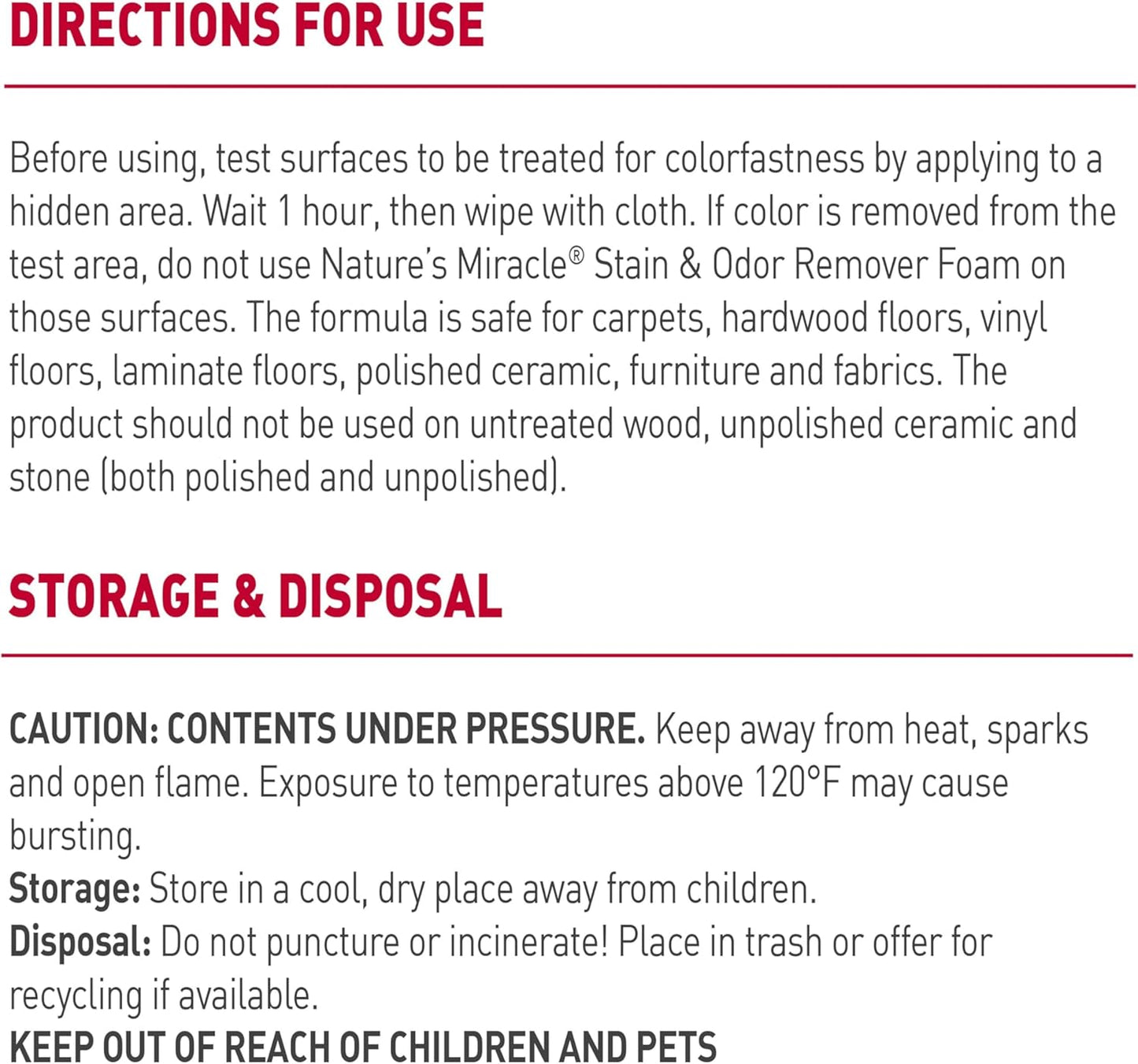 Stain & Odor Remover Foaming Aerosol for Dogs, 17.5 Oz (P-68340)