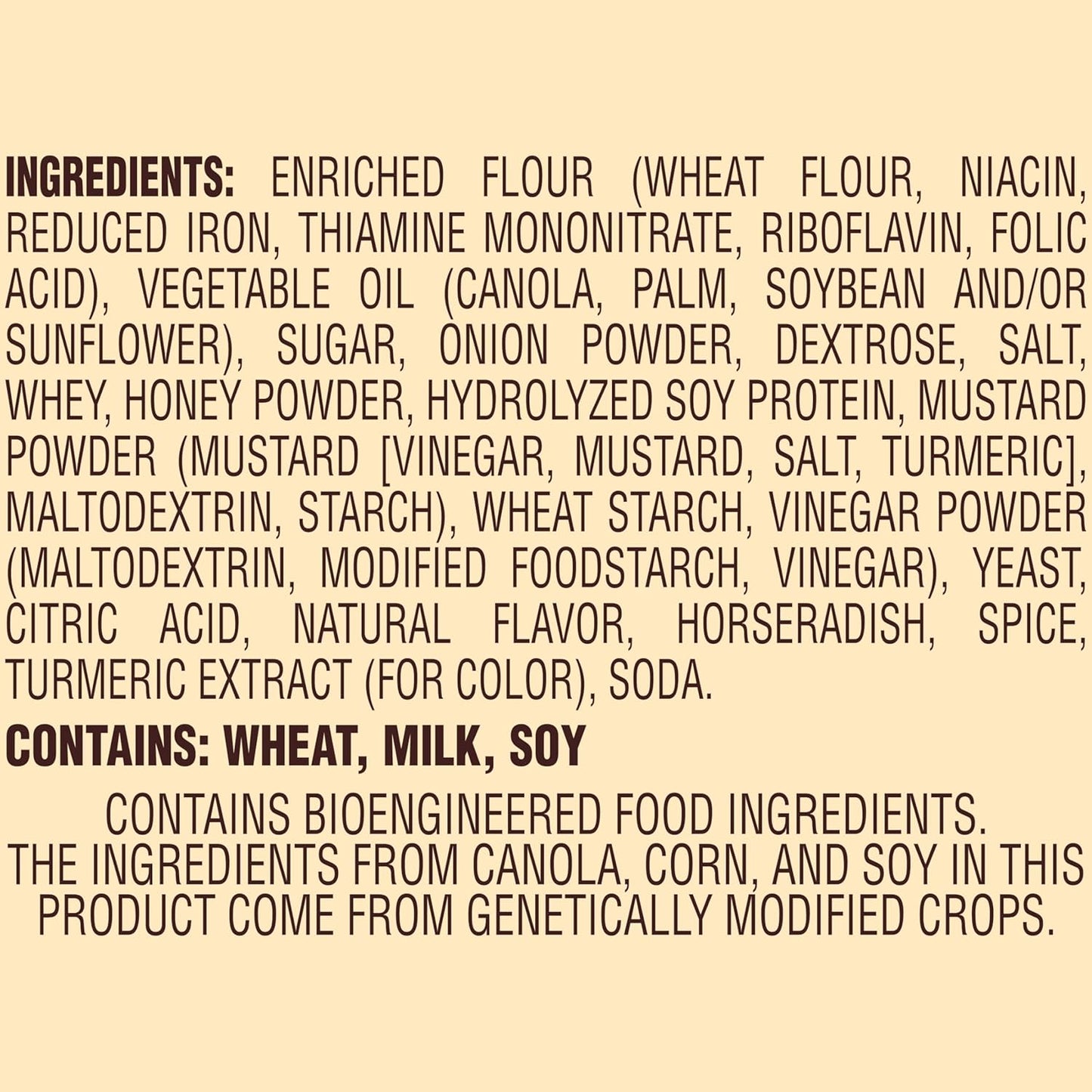 Honey Mustard & Onion Flavored Pretzel Pieces, 18 Oz