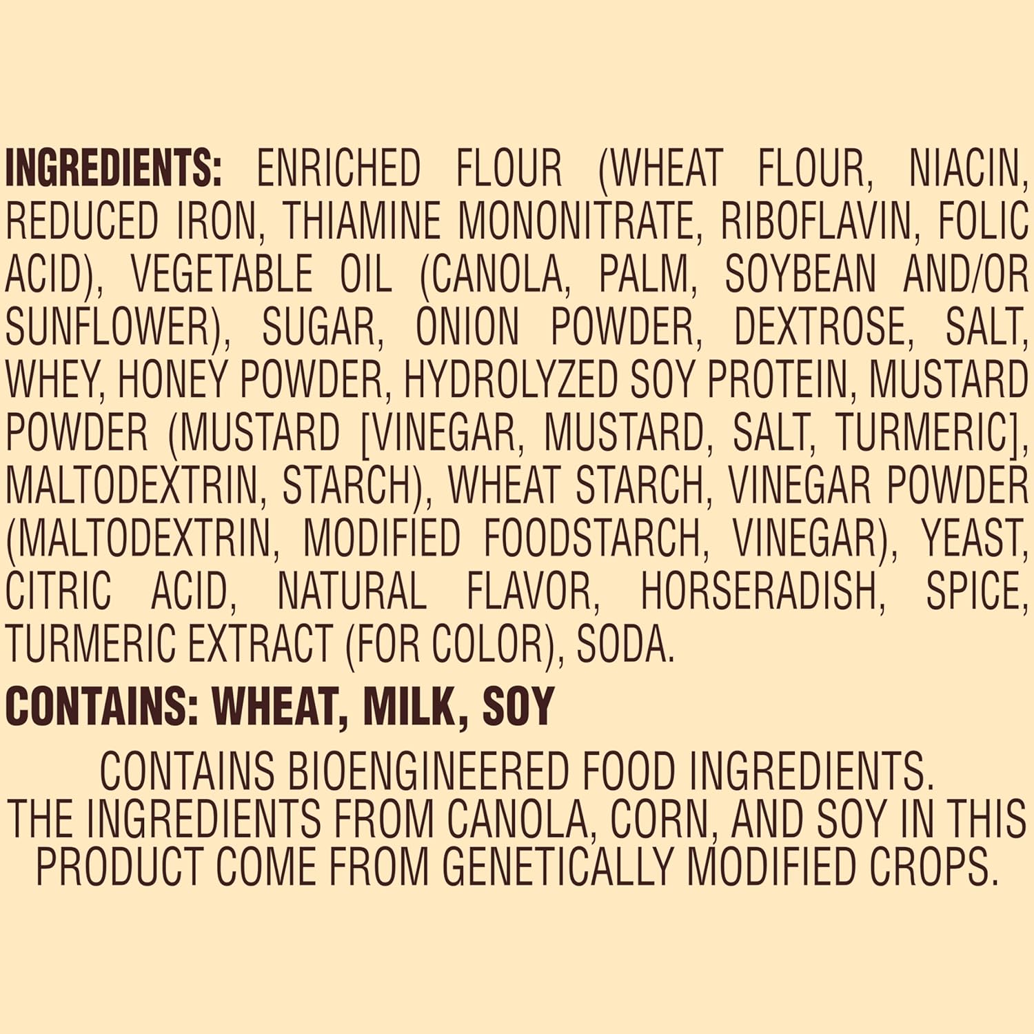 Honey Mustard & Onion Flavored Pretzel Pieces, 18 Oz