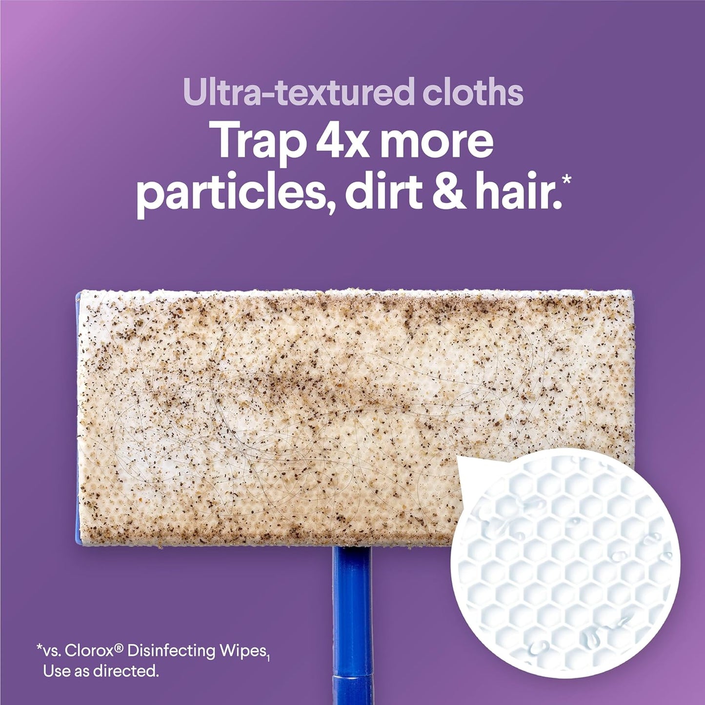 Scentiva Disinfecting Wet Mop Pad, Disposable Mop Heads, Multi-Surface Floor Wipes, Lavender and Jasmine, 2 Packs, 24 Wet Refills per Pack (Package May Vary)