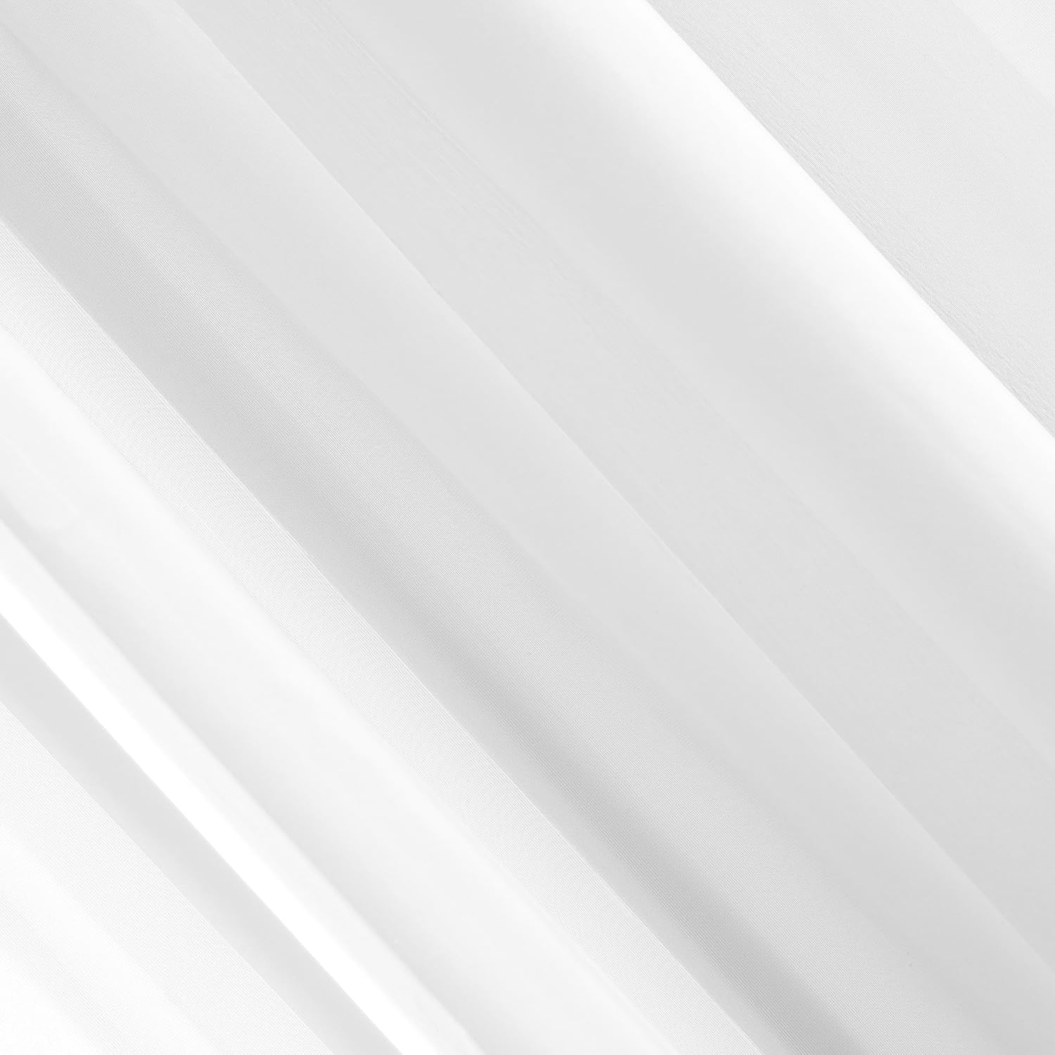 Emily Sheer Voile Grommet Curtain Panel, 59" X 95", White