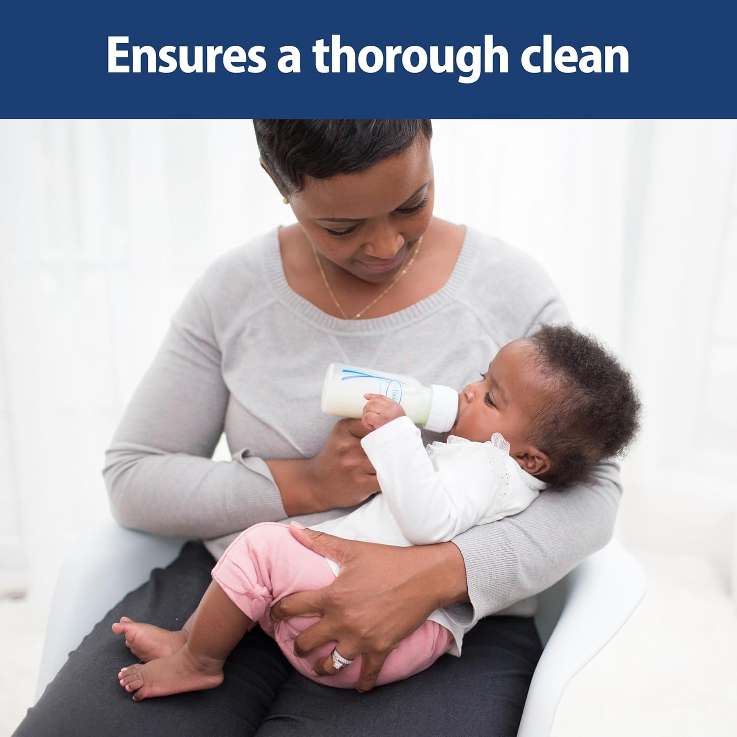 Dishwasher Basket for Small Baby Bottle Parts, Pacifiers, and Accessories, Clean, Store and Organize Newborn Essentials, BPA Free