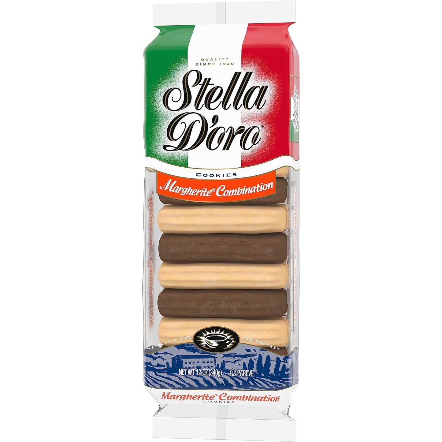 Cookies, Margherite Combination Chocolate & Vanilla Cookies, 12 Oz