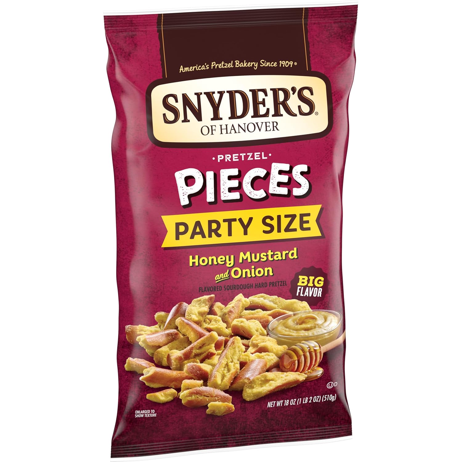 Honey Mustard & Onion Flavored Pretzel Pieces, 18 Oz