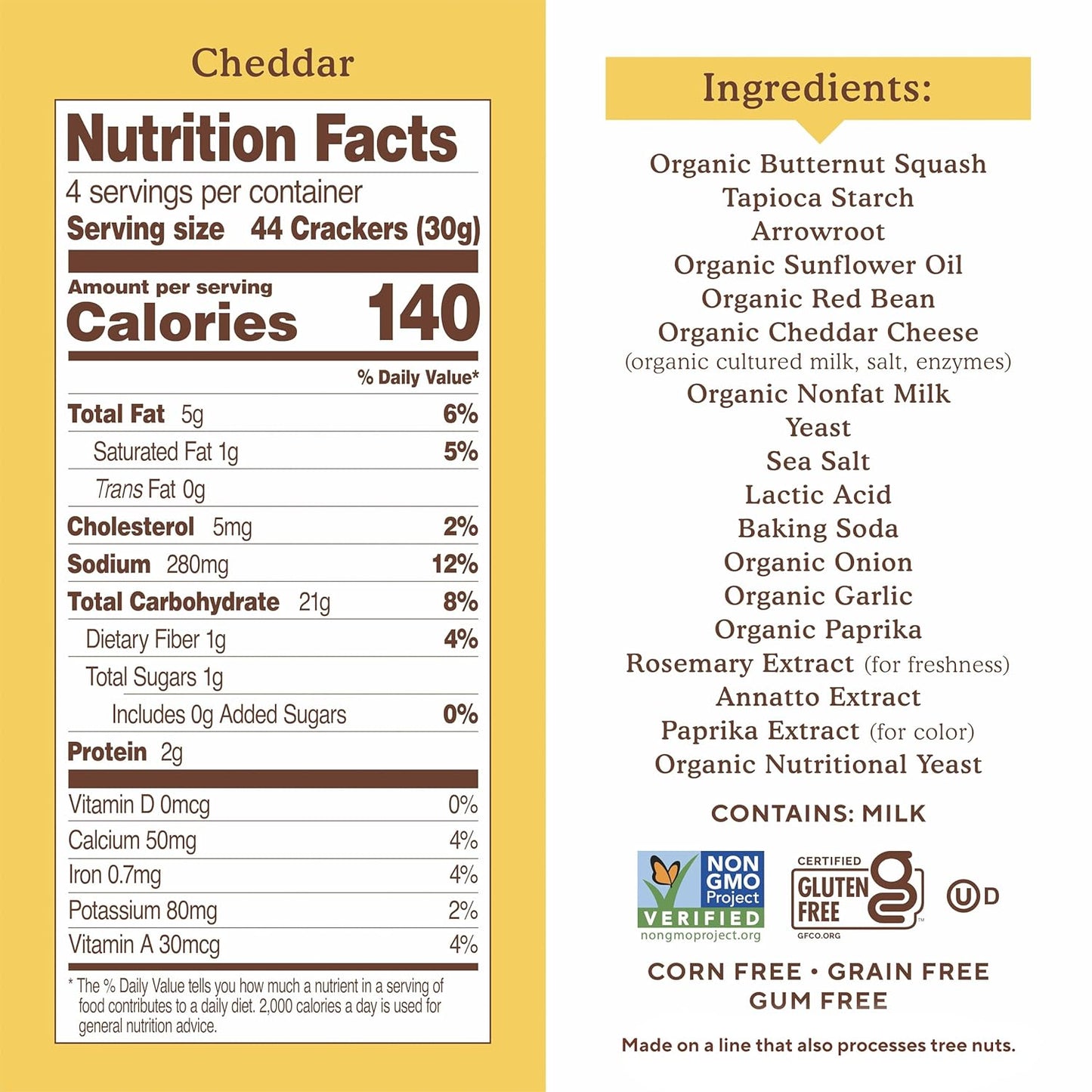 Pop Mmms Cheddar Baked Snack Crackers, Gluten Free, 4 Ounce (Pack of 1)