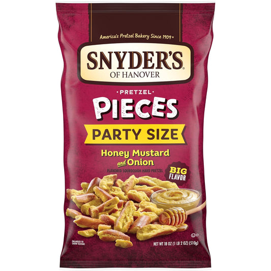 Honey Mustard & Onion Flavored Pretzel Pieces, 18 Oz