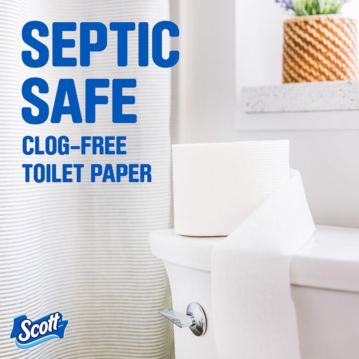 Scott Comfortplus Toilet Paper, 12 Double Rolls 231 Sheets per Roll, Septic-Safe