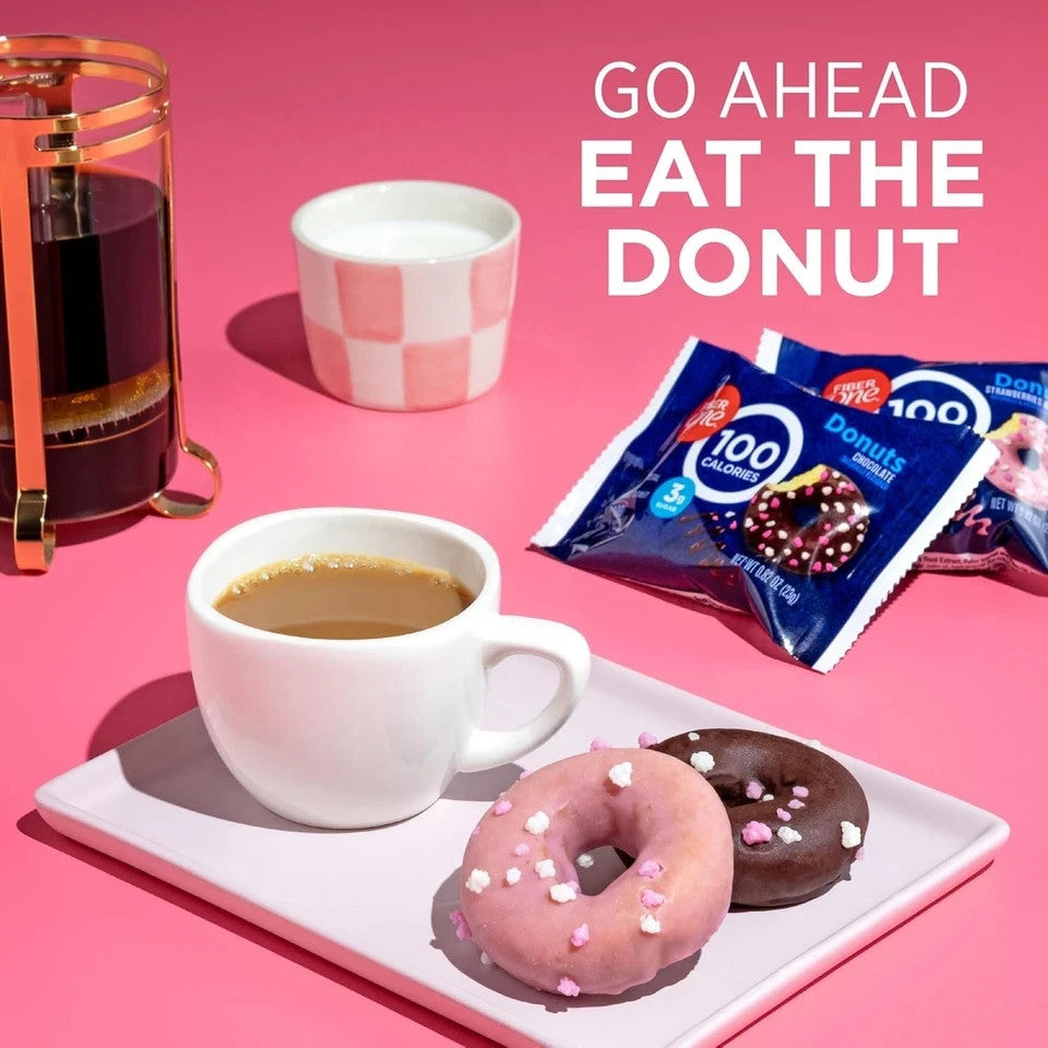 EBAY (1)Fiber One 100 Calorie Donuts, Strawberries and Creme, 3G Sugar, 4 Count, 3.28 Oz